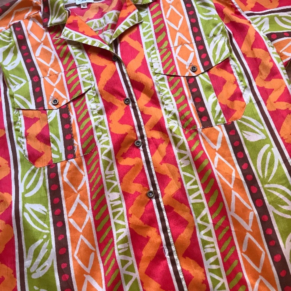 💼🎉HP🎉Vintage Leslie Fay Oversized Blouse - Picture 4 of 4